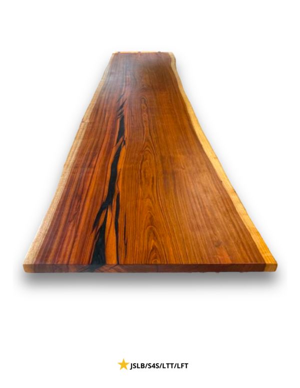ESJ - 1E Exotic Brazilian Cherry Live Edge Table / Dine Slab