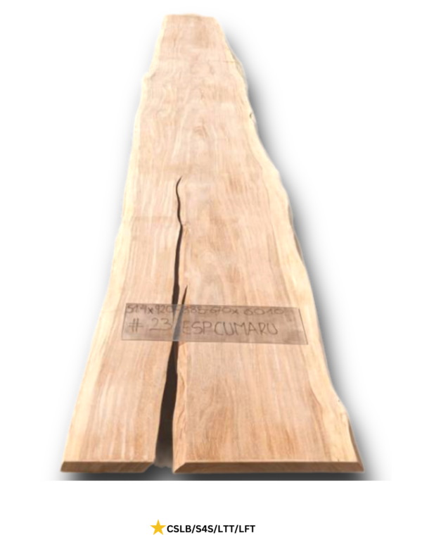 ESC - 23 Exotic Southern Teak Live Edge Table Slab