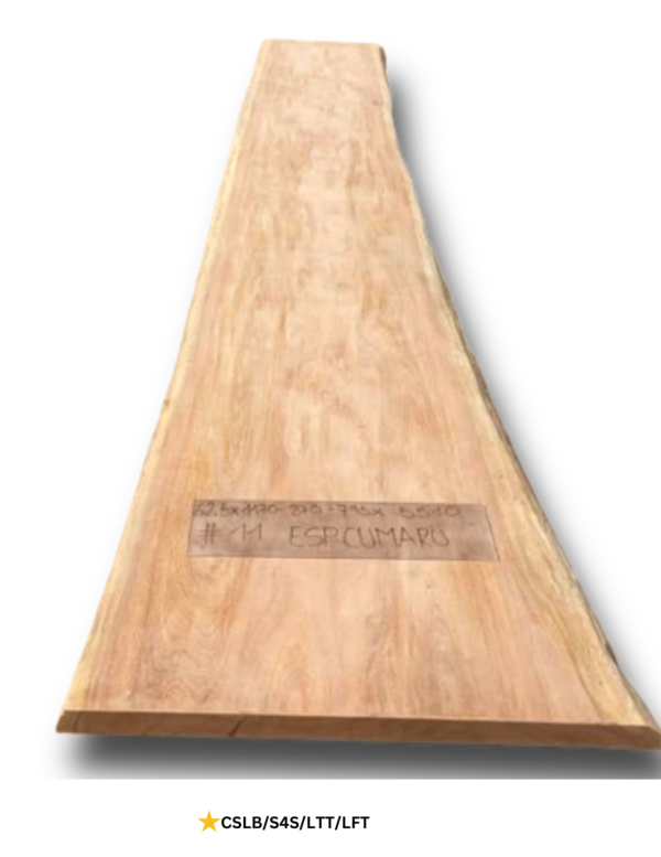 ESC - 11 Exotic Southern Teak Live Edge Meeting Room Slab