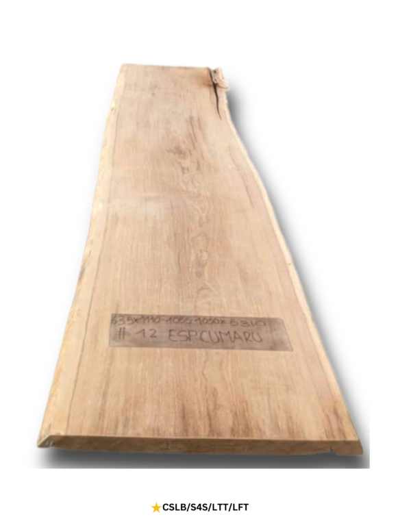 ESC - 12 Exotic Southern Teak Live Edge Table Slab