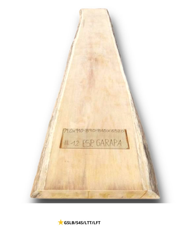 ESG -12 Exotic Bolivian Ash Live Edge Table Slab