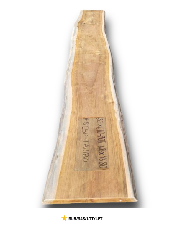 EST - 8 Exotic Brazilian Walnut Live Edge Table Top Slab