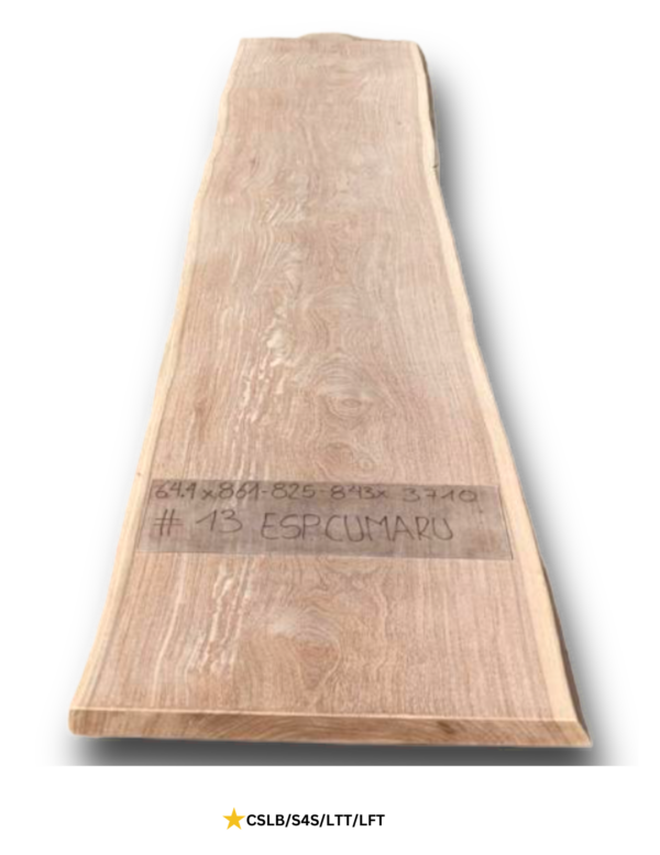 ESC - 13 Exotic Southern Teak Live Edge Table Slab